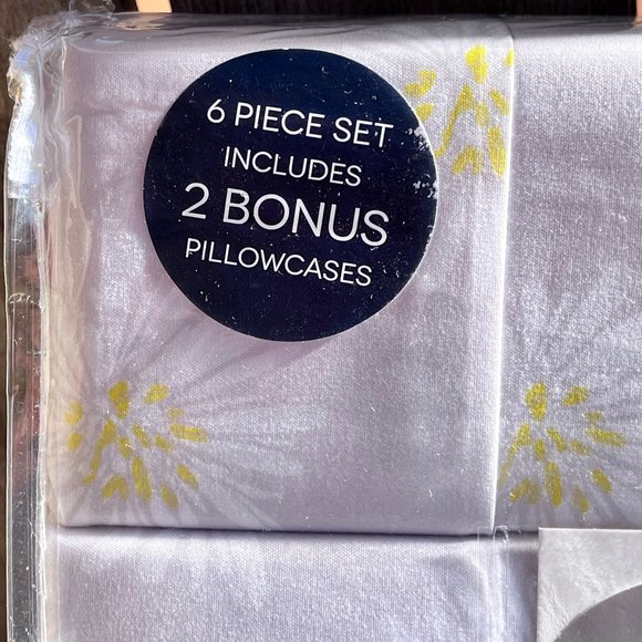 6-pc Trina Turk FULL SIZE DAISIES Sheet Set - Easy Care Wrinkle Resistant DAISY - Picture 5 of 5